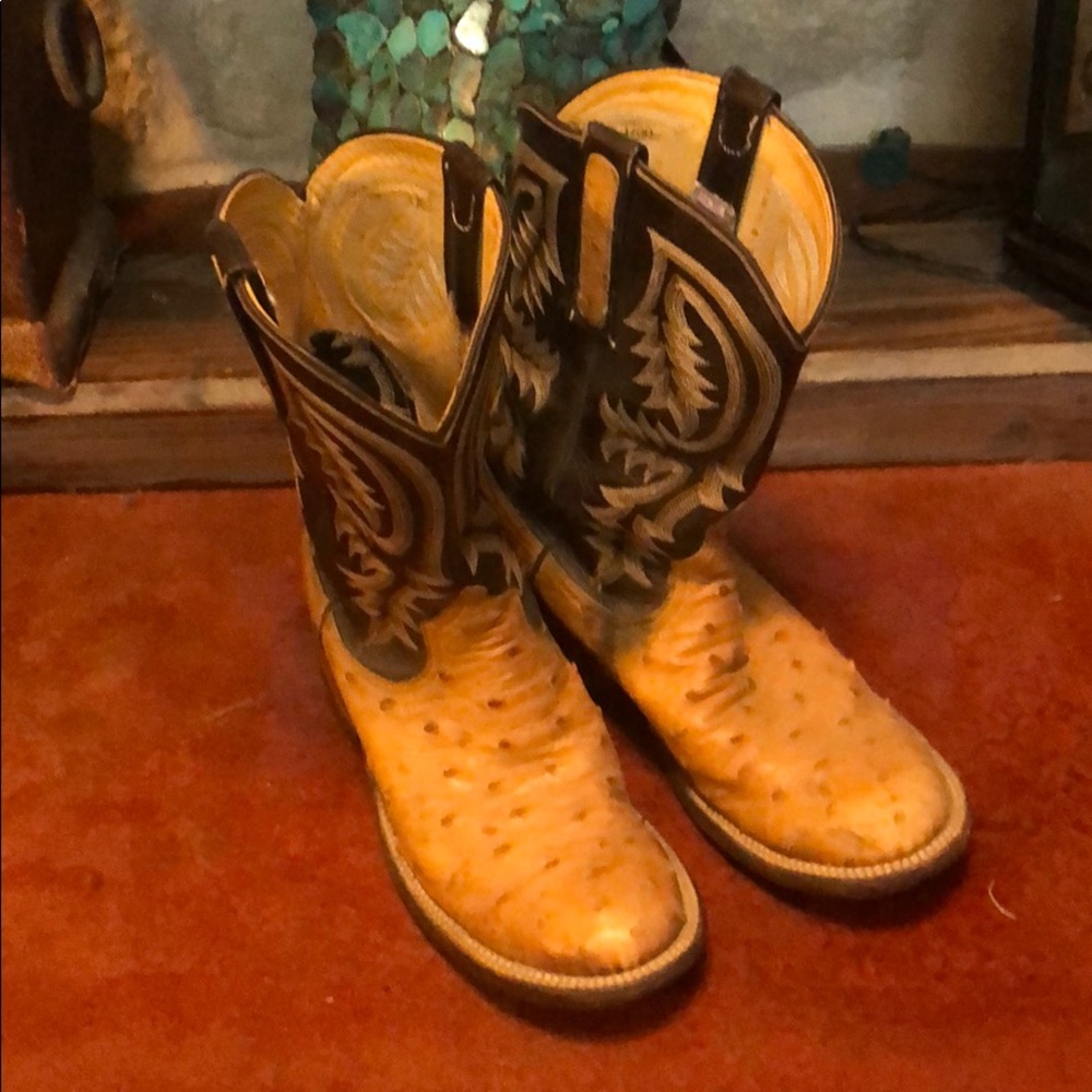 Anderson Bean, full quill ostrich boots